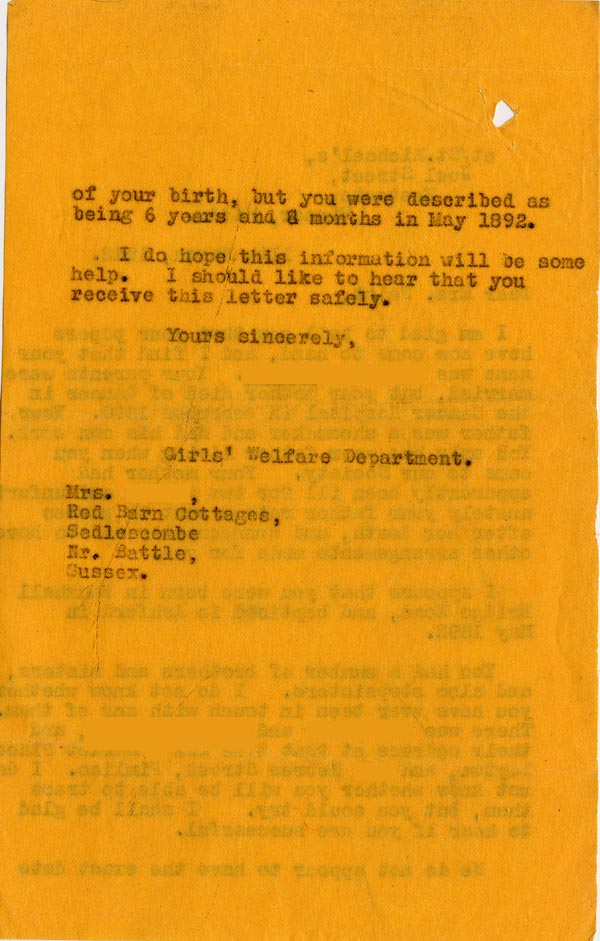 Large size image of Case 3271 65. Letter to F.  11 March 1941
 page 2