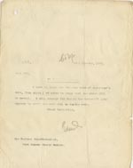 Image of Case 3271 31. Copy of letter from Edward Rudolf to West Sussex County Asylum  22 January 1909
 page 1