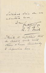 Image of Case 3271 45. Letter from Fisherton House Asylum  28 November 1911
 page 2