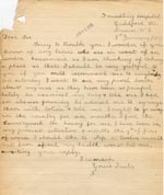 Image of Case 3271 56. Letter from F. to Edward Rudolf   3 January 1915
 page 1