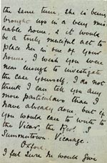 Image of Case 3392 4. Letter from Miss B. 10 December 1892
 page 2