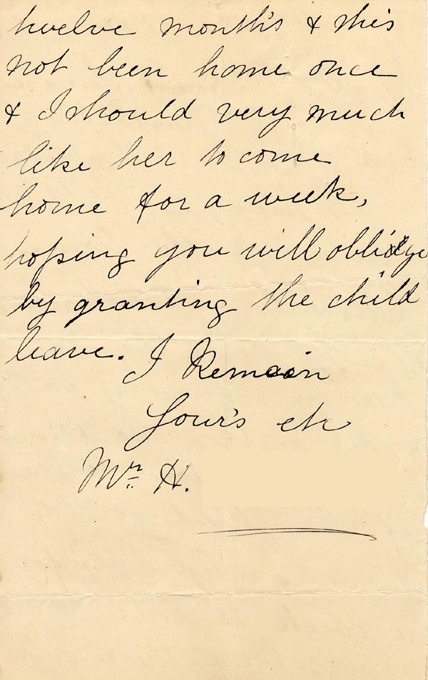 Large size image of Case 3574 3. Letter from S's father c. September 1894
 page 2