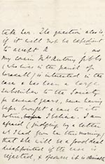 Image of Case 3583 2. Letter from Miss Gibbs, St. Dunstans 10 March 1893
 page 3