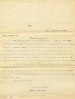 Image of Case 3583 6. Copy of letter from Edward Rudolf to Henry Vaughan 19 September 1900
 page 1