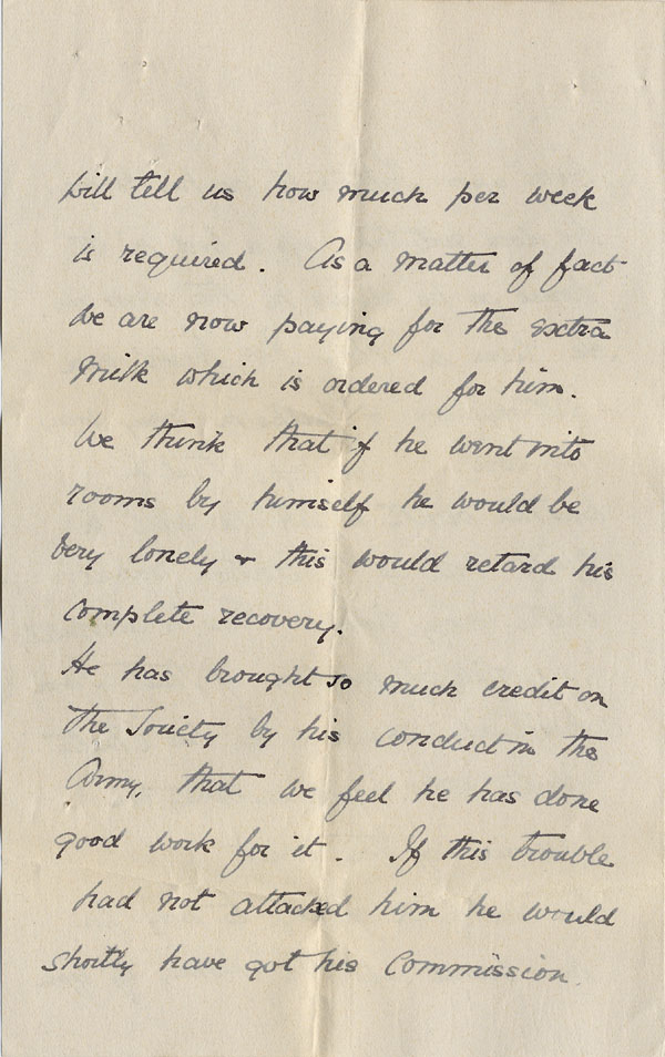 Large size image of Case 3622 11. Letter from the Tattenhall Home Committee 14 October 1909
 page 3