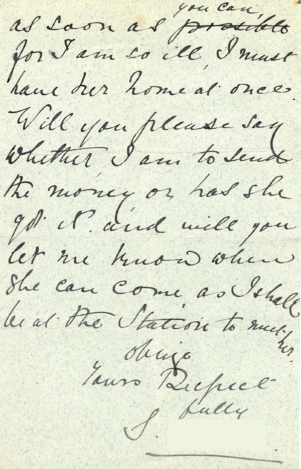 Large size image of Case 3695 3. Copy of letter from E's mother 17 March 1898
 page 2