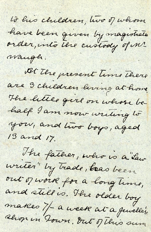 Large size image of Case 3737 2. Letter from New Southgate vicarage 25 May 1893
 page 2