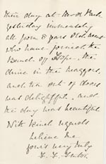 Image of Case 3737 5. Letter from Mrs Fenton The Grange, Hillingdon 8 June 1893
 page 3