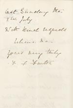 Image of Case 3737 6. Letter from Mrs Fenton The Grange, Hillingdon 4 July 1893
 page 2
