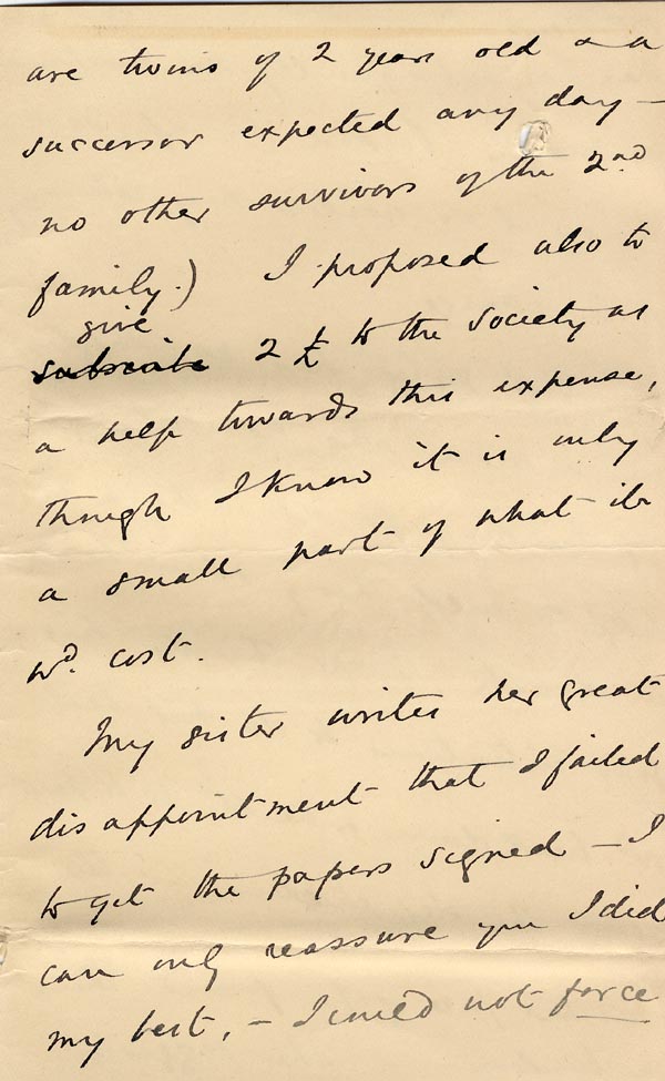 Large size image of Case 4171 24. Letter from Mrs B. asking if the boys could remain in the Home a little longer  15 March 1901
 page 3