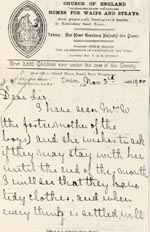 Image of Case 4171 16. Letter from Mrs H. asking if the boys may stay with their foster mother until the end of the month  3 November 1900
 page 1