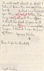Image of Case 4171 17. Letter from Mrs H. giving the date the boys are to leave their foster mother and travel to the Home  23 November 1900
 page 2