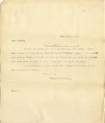 Image of Case 4171 18. Copy letter from Revd Edward Rudolf acknowledging the above letter  24 November 1900
 page 1