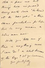Image of Case 4171 21. Letter from Mrs B. about the home circumstances of H. and G's mother and stepfather  11 March 1901
 page 4