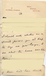Image of Case 4171 24. Letter from Mrs B. asking if the boys could remain in the Home a little longer  15 March 1901
 page 5