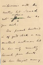 Image of Case 4172 21. Letter from Mrs B. about the home circumstances of H. and G's mother and stepfather  11 March 1901
 page 2