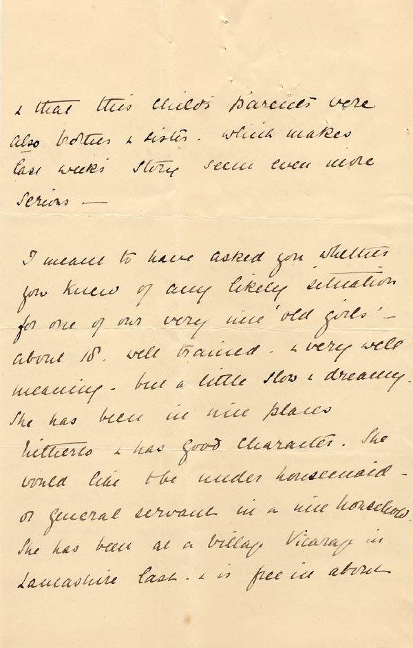 Large size image of Case 4215 3. Letter from R.'s case supervisor  29 March 1894
 page 2