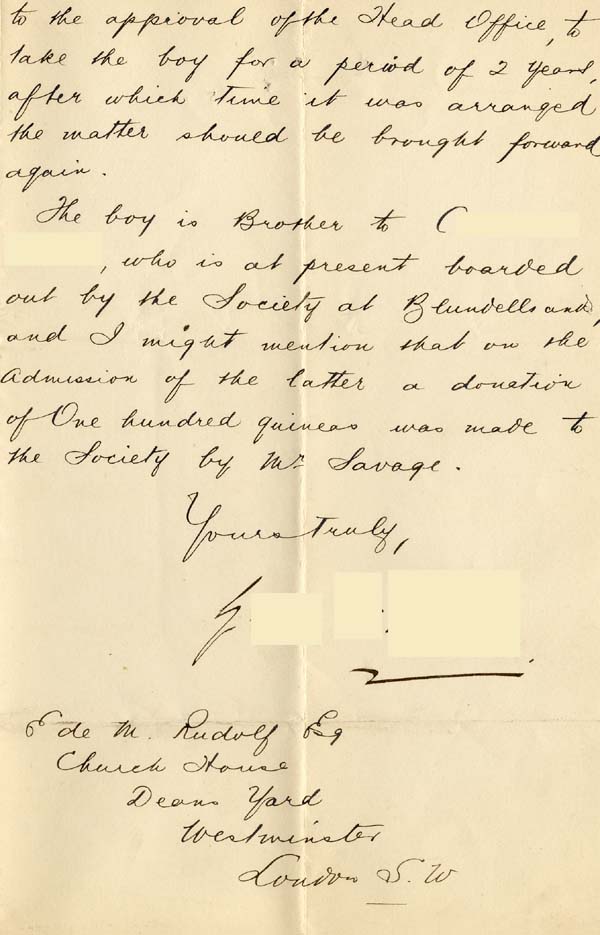 Large size image of Case 4284 2. Letter from George Norris  16 April 1894
 page 2