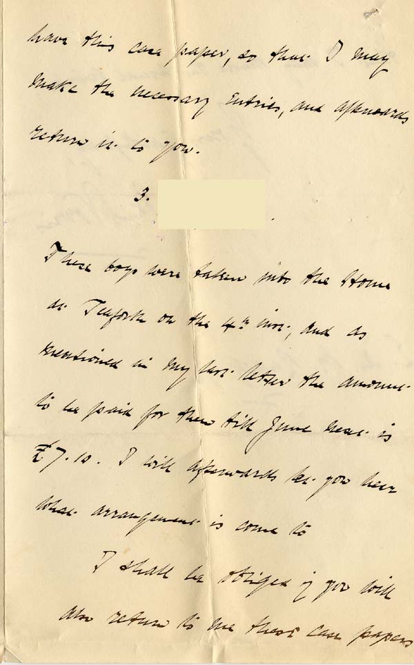 Large size image of Case 4284 4. Letter from George Norris  11 May 1894
 page 2