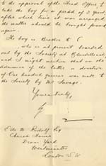 Image of Case 4284 2. Letter from George Norris  16 April 1894
 page 2