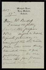 Image of Case 4488 10. Letter from Mrs Parker c. 27 October 1895
 page 1