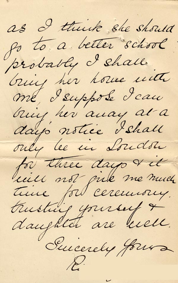 Large size image of Case 4664 4. Letter from I's mother 9 September 1900
 page 2
