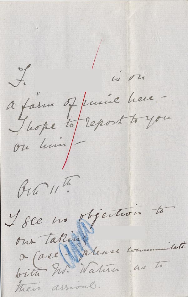 Large size image of Case 4751 11. Letter from F's employer to Edward Rudolf  11 October 1900
 page 3