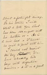 Image of Case 4751 3. Letter from Mrs Stevenson to Edward Rudolf  30 March 1899
 page 2