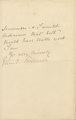 Image of Case 4751 4. Letter from Mrs Stevenson to Edward Rudolf   c. 2 April 1899
 page 2
