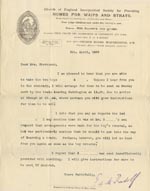 Image of Case 4751 5. Envelope and letter from Edward Rudolf to Mrs Stevenson  5 April 1899
 page 2
