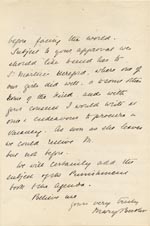 Image of Case 4770 7. Letter to Mr Rudolf  from Mary Butler 20 April 1895
 page 2