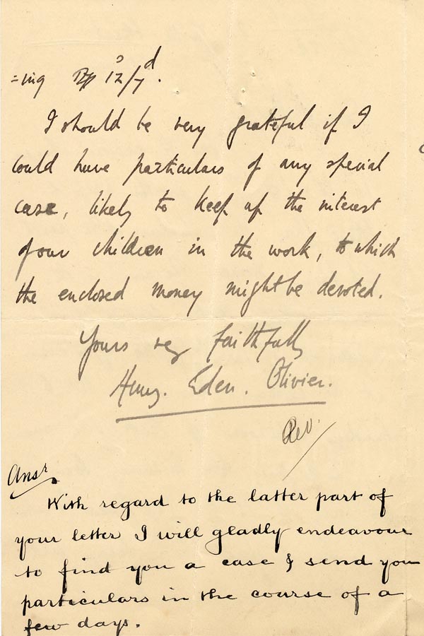 Large size image of Case 4776 4. Letter from St Mary's  18 April 1895
 page 2