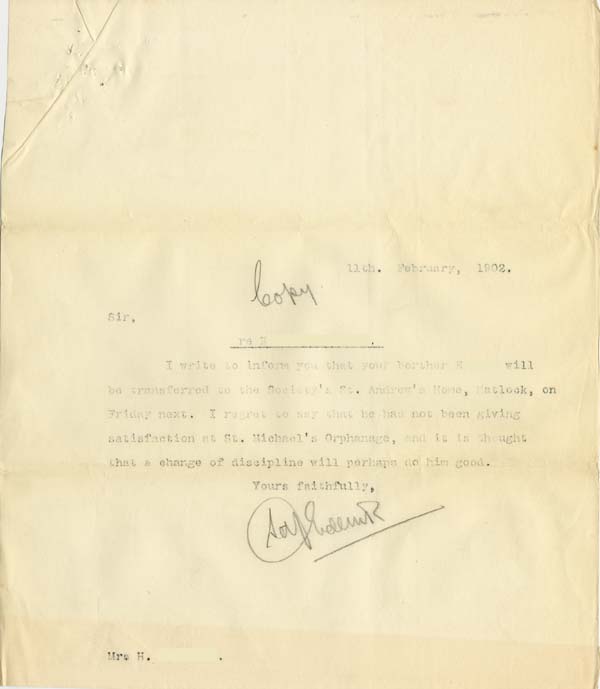 Large size image of Case 4776 8. Letter to E's brother  11 February 1902
 page 1
