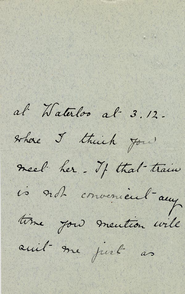 Large size image of Case 5008 4. Letter from Miss Hall Hall 22 July c. 1895
 page 2
