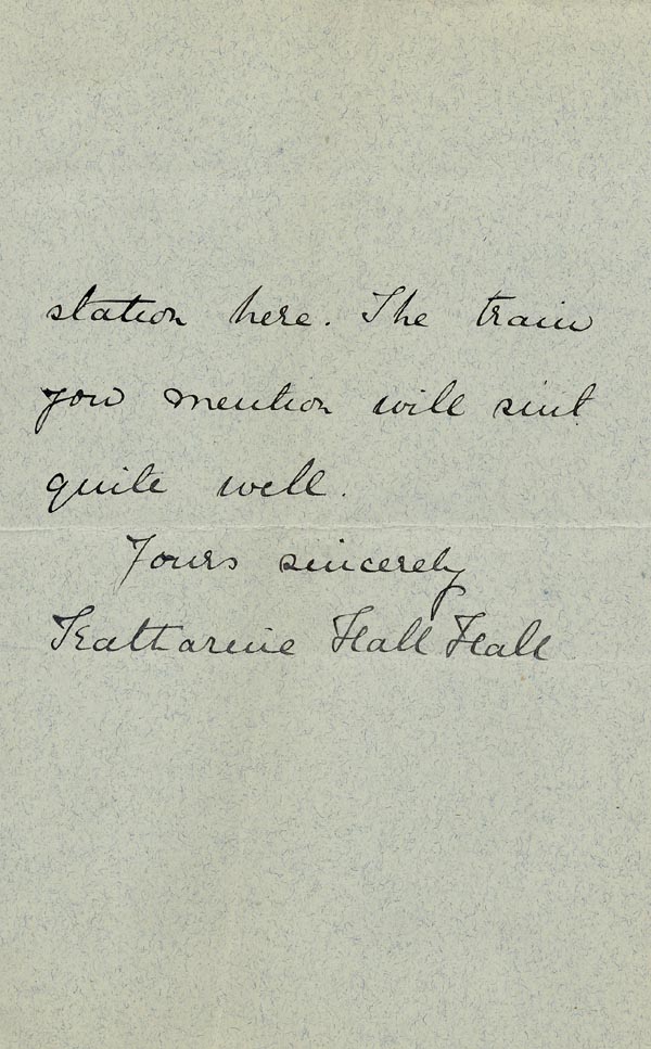 Large size image of Case 5008 9. Letter from Miss Hall Hall 17 July 1896
 page 3