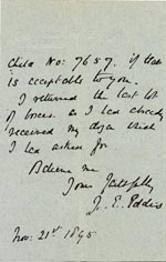 Image of Case 5008 7. Letter from J. E. Eddis 21 November 1897
 page 2