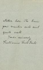 Image of Case 5008 9. Letter from Miss Hall Hall 17 July 1896
 page 3