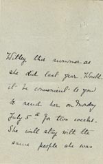 Image of Case 5008 10. Letter from Miss Hall Hall 14 June 1897
 page 2
