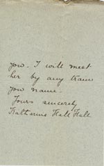 Image of Case 5008 15. Letter from Miss Hall Hall to Miss Woolley, Mildenhall Home 21 June 1899
 page 3