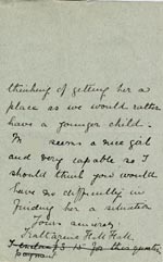 Image of Case 5008 18. Letter from Miss Hall Hall 18 July 1899
 page 3