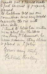 Image of Case 5008 23. Letter from Miss Woolley, Mildenhall Home to Mr. Rudolf 23 July 1899
 page 2