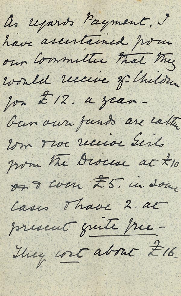 Large size image of Case 5959 7. Letter from the Atlay Orphanage agreeing to take F.  23 April 1897
 page 3