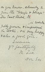 Image of Case 5959 5. Letter from the Atlay Orphanage, Hereford informing the Society that they have vacancies and asking them to send some girls  4 November 1896
 page 2