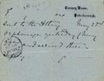 Image of Case 5959 8. Card confirming F's arrival in Hereford  23 May 1897
 page 2