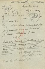 Image of Case 5959 9. Letter concerning maintenance payments  2 June 1900
 page 1