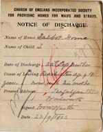 Image of Case 5977 10. Notice of J's discharge from the Talbot Home 23 September 1903
 page 2