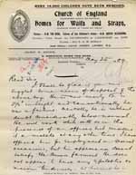 Image of Case 6001 31. Letter from St Boniface's Home requesting J's removal  25 May 1909
 page 1