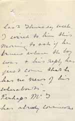 Image of Case 6001 40. Letter from Miss Williams informing Revd Edward Rudolf that J. has run away from the farm  19 December 1910
 page 2