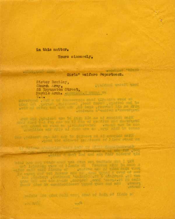 Large size image of Case 6024 7. Copy letter to the Church Army asking if they can help A.  24 July 1941
 page 2