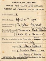 Image of Case 6334 11. Notice of change of situation  5 May 1905
 page 2